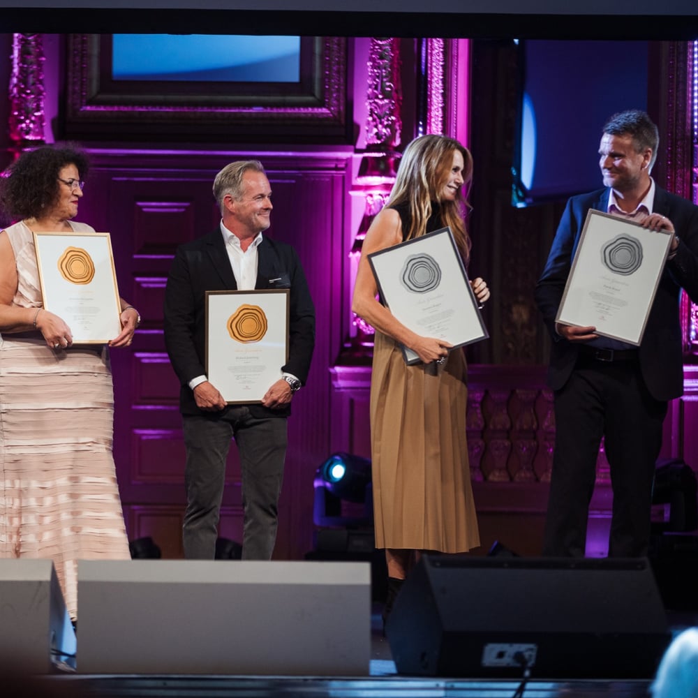 Anastasia Georgiadou, founder Alminia, Rickard Zetterberg, founder OGRAFY Group, Susanne Bagger - founder Amendo Group & Patrik Brandt, founder ISAB Group. 