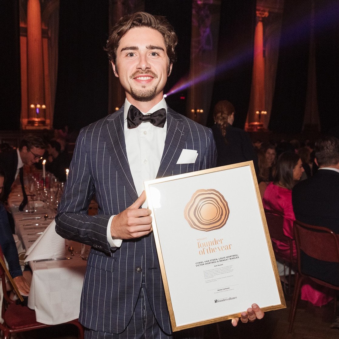 Cyriel van Steen, Just Russel, Young Founder of the Year Gold 2024